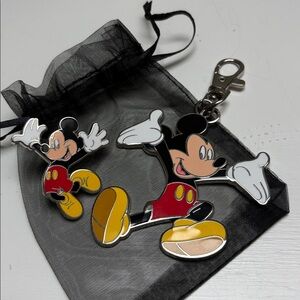 Disney Mickey Mouse Enamel Keychain and Pin NWOT